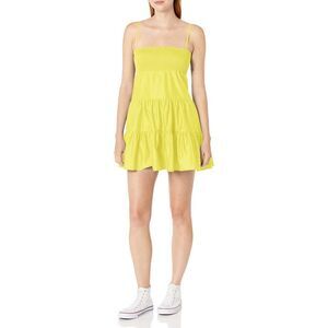 Bb Dakota By Steve Madden Women's Dream About Me Dress Small Sunny Lime